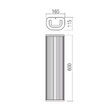 Aplică baie IP44 neagră LED 20W 3000/4000K Rigo 01-4317 Redo